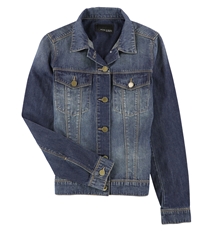 Articles Of Society Womens Button Front Jean Jacket