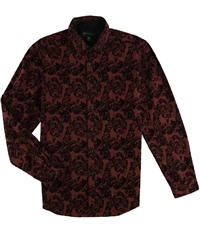 I-N-C Mens Paisley Button Up Shirt, TW2