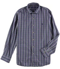 Ralph Lauren Mens Checked Button Up Shirt, TW3