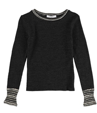 Project Social T Womens Striped Cuff Pullover Sweater
