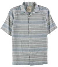 Tasso Elba Mens Striped Button Up Shirt