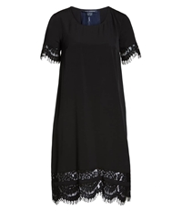 French Connection Womens Classic Crepe And Lace Tunic Dress