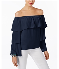 I-N-C Womens Tiered Sleeves Off The Shoulder Blouse