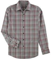 Tasso Elba Mens Triantino Plaid Button Up Shirt