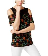 I-N-C Womens Embroidered Knit Blouse, TW11
