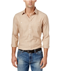 Tommy Hilfiger Mens Herringbone Button Up Shirt, TW2