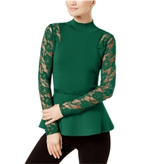 I-N-C Womens Lace Sleeve Knit Sweater, TW1