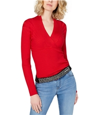 I-N-C Womens Multi-Directional Knit Sweater
