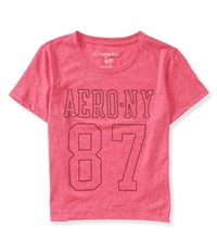 Aeropostale Womens Ny 87 Studded Embellished T-Shirt