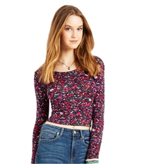 Aeropostale Womens Floral Bodycon Graphic T-Shirt, TW1