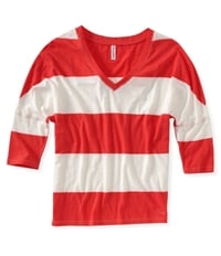 Aeropostale Womens Stripe Graphic T-Shirt, TW1