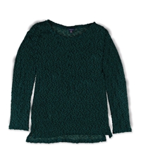 Aeropostale Womens Sheer Lace Knit Sweater