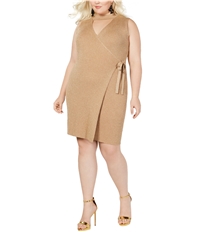 Say What? Womens Cutout Wrap Dress
