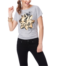 Aeropostale Womens Gold Star Graphic T-Shirt