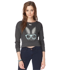 Aeropostale Womens Bunny Crop Sweatshirt