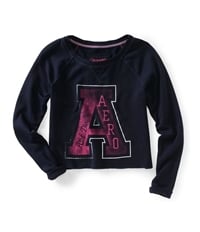 Aeropostale Womens Athletic Cropped Knit Sweater