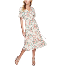 1.State Womens Ikat Floral Wrap Dress