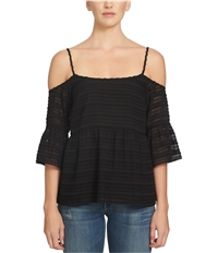 1.State Womens Cold Shoulder Knit Blouse, TW3