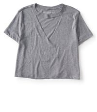 Aeropostale Womens Crop Cutout Basic T-Shirt