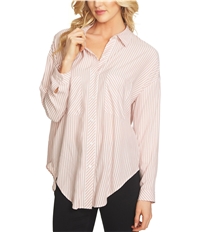 1.State Womens Split Back Button Up Shirt