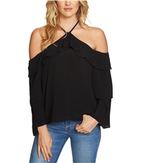 1.State Womens Cold Shoulder Knit Blouse, TW4
