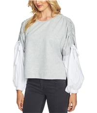 1.State Womens Blouson-Sleeve Sweatshirt