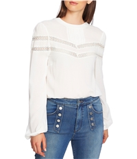 1.State Womens Lace Stripe Pullover Blouse
