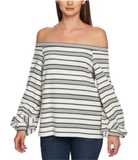 1.State Womens Ruched Sleeve Off The Shoulder Blouse