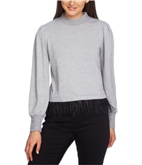 1.State Womens Feather Hem Pullover Sweater