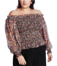 1.State Womens Floral Off The Shoulder Blouse, TW2