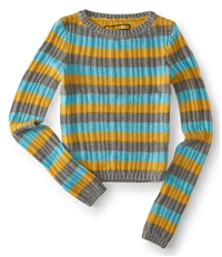 Aeropostale Womens Striped Knit Pullover Sweater, TW2
