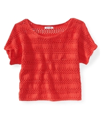 Aeropostale Womens Cropped Ted Knit Sweater