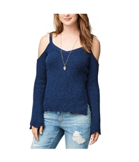 Aeropostale Womens Cold Shoulder Textured Pullover Sweater