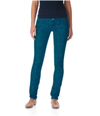 Aeropostale Womens Ashley Ultra Animal Print Skinny Fit Jeans, TW2