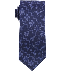 Tommy Hilfiger Mens Holiday Snowflake Self-Tied Necktie
