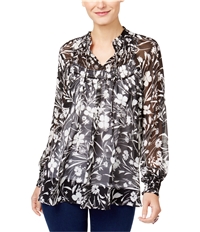 Style & Co. Womens Floral Knit Blouse, TW2