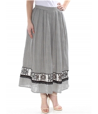 Max Studio London Womens Cotton A-Line Skirt