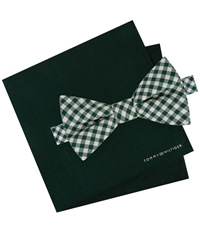 Tommy Hilfiger Mens Gingham Self-Tied Bow Tie, TW3