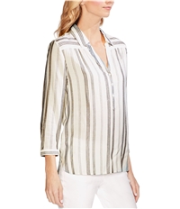 Vince Camuto Womens Rayon Striped Pullover Blouse