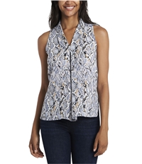Vince Camuto Womens Inverted-Pleat Sleeveless Blouse Top