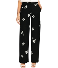 Vince Camuto Womens Tossed Flowers Casual Wide Leg Pants