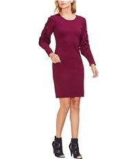 Vince Camuto Womens Crepe Bubble Sleeve Cocktail Dress