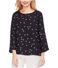 Vince Camuto Womens Side Button Pullover Blouse