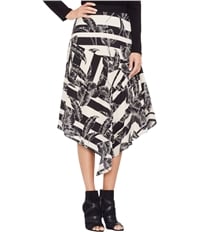 Vince Camuto Womens Tropical Shadows Asymmetrical Skirt