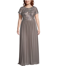 Betsy & Adam Womens Embellished Gown Dress, TW2