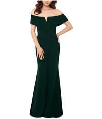 Betsy & Adam Womens Solid Gown Dress, TW5