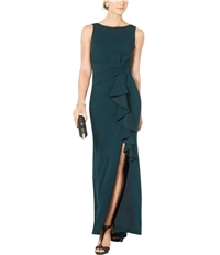 Betsy & Adam Womens Solid Gown Dress, TW4