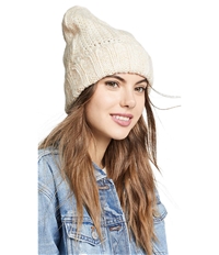 Free People Womens Cable Knit Beanie Hat, TW2