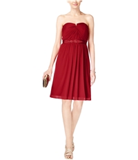 Adrianna Papell Womens Tulle A-Line Dress