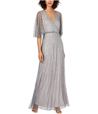 Adrianna Papell Womens Sequin Gown Dress, TW1